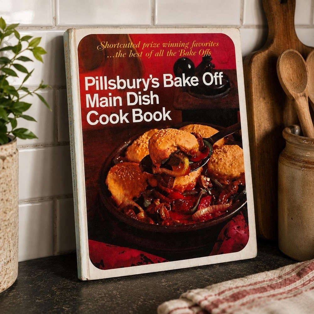 Pillsbury's Bake‎ Off Main Dish Cook Book - 1968 Vintage Cookbook - Casseroles